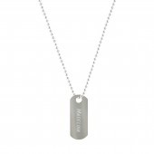 Zilveren SOS naamplaatje inclusief collier PC 190.0575.45